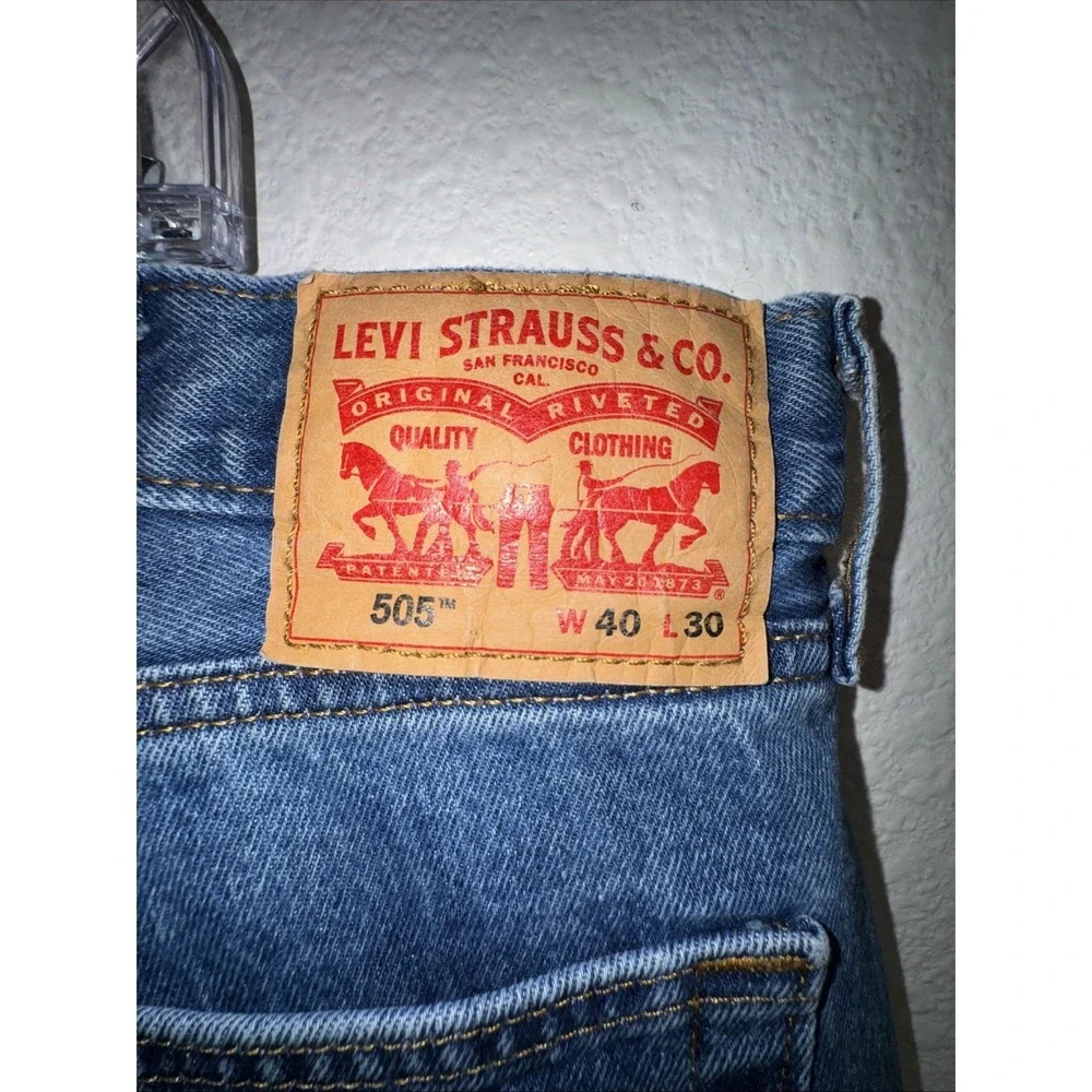 Levis 505 Men's Jeans  40X30 Workwear Denim Casual Big & Tall